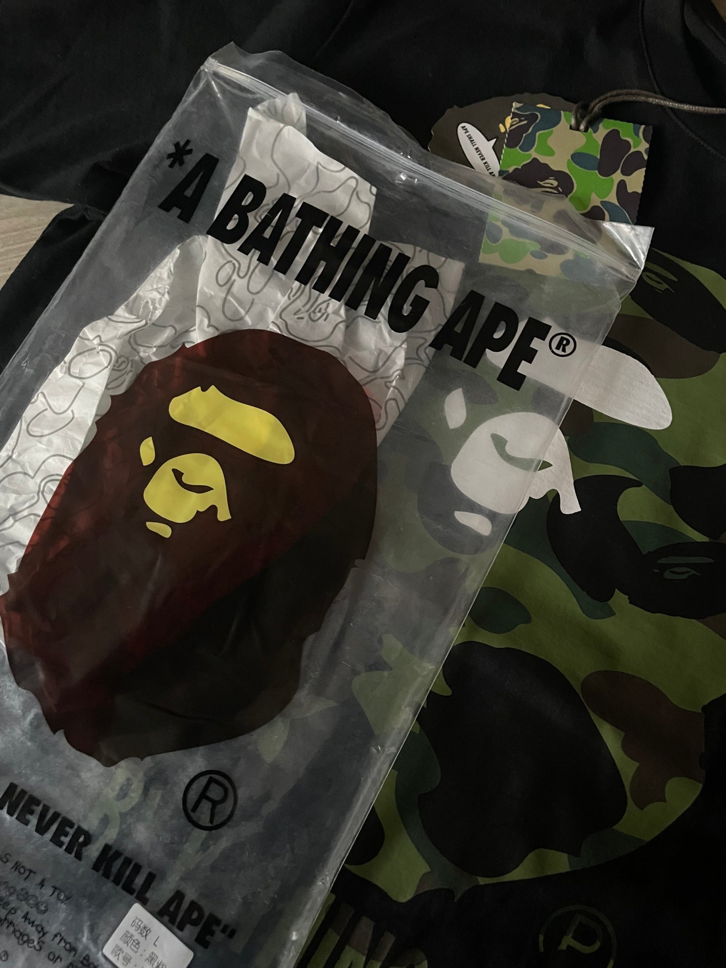 Bape 1st Camo Ape Head By Bathing Ape T-shirt