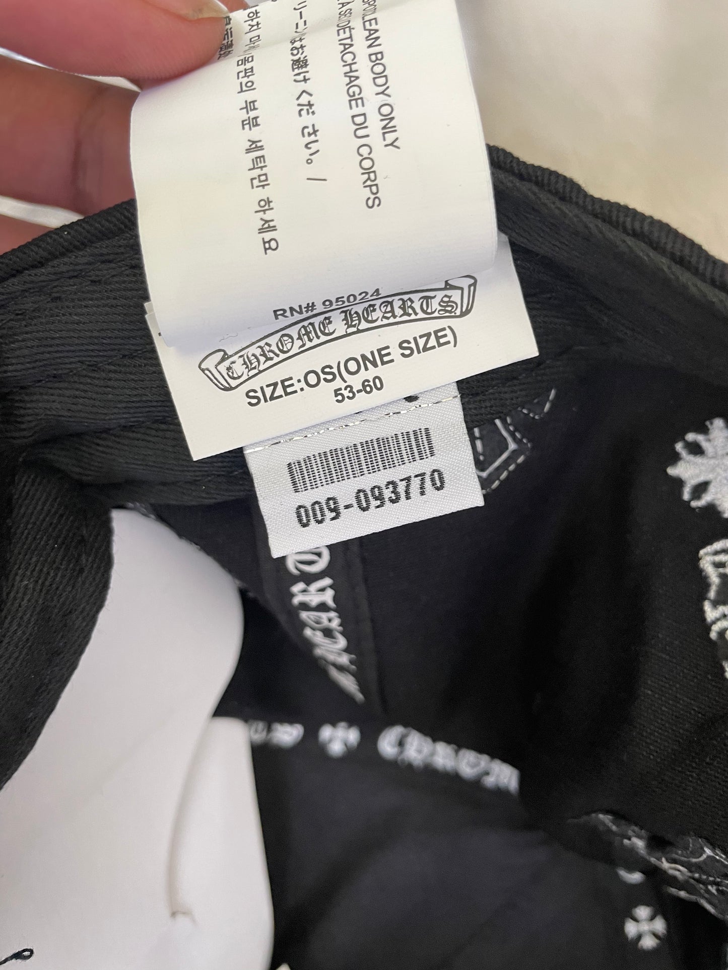Chrome Hearts Black Crosses Cap