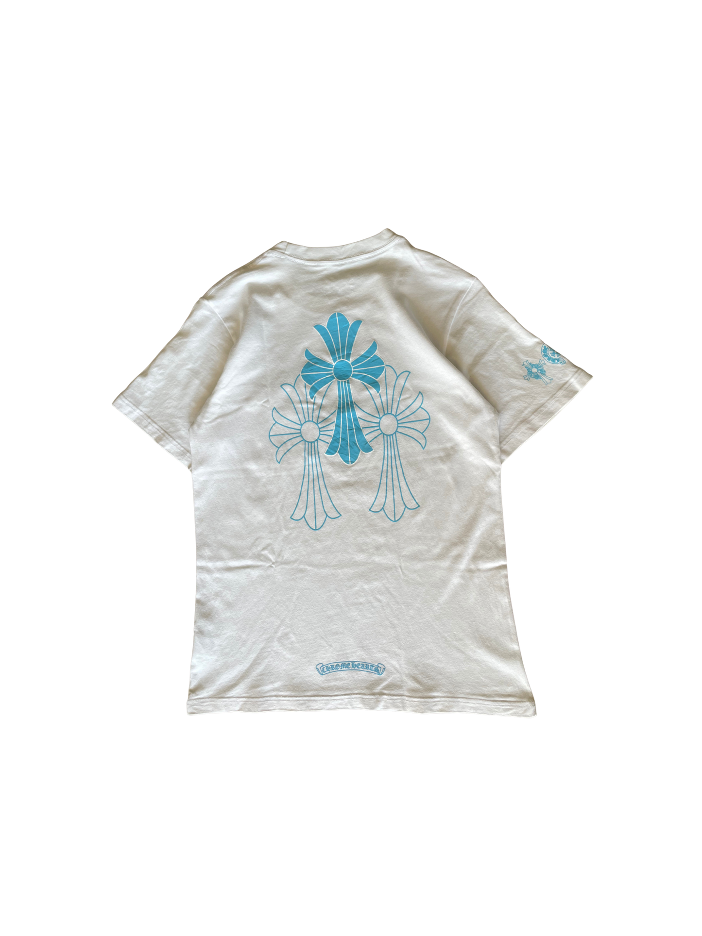 Chrome Hearts Baby Blue Triple Cross T-shirt
