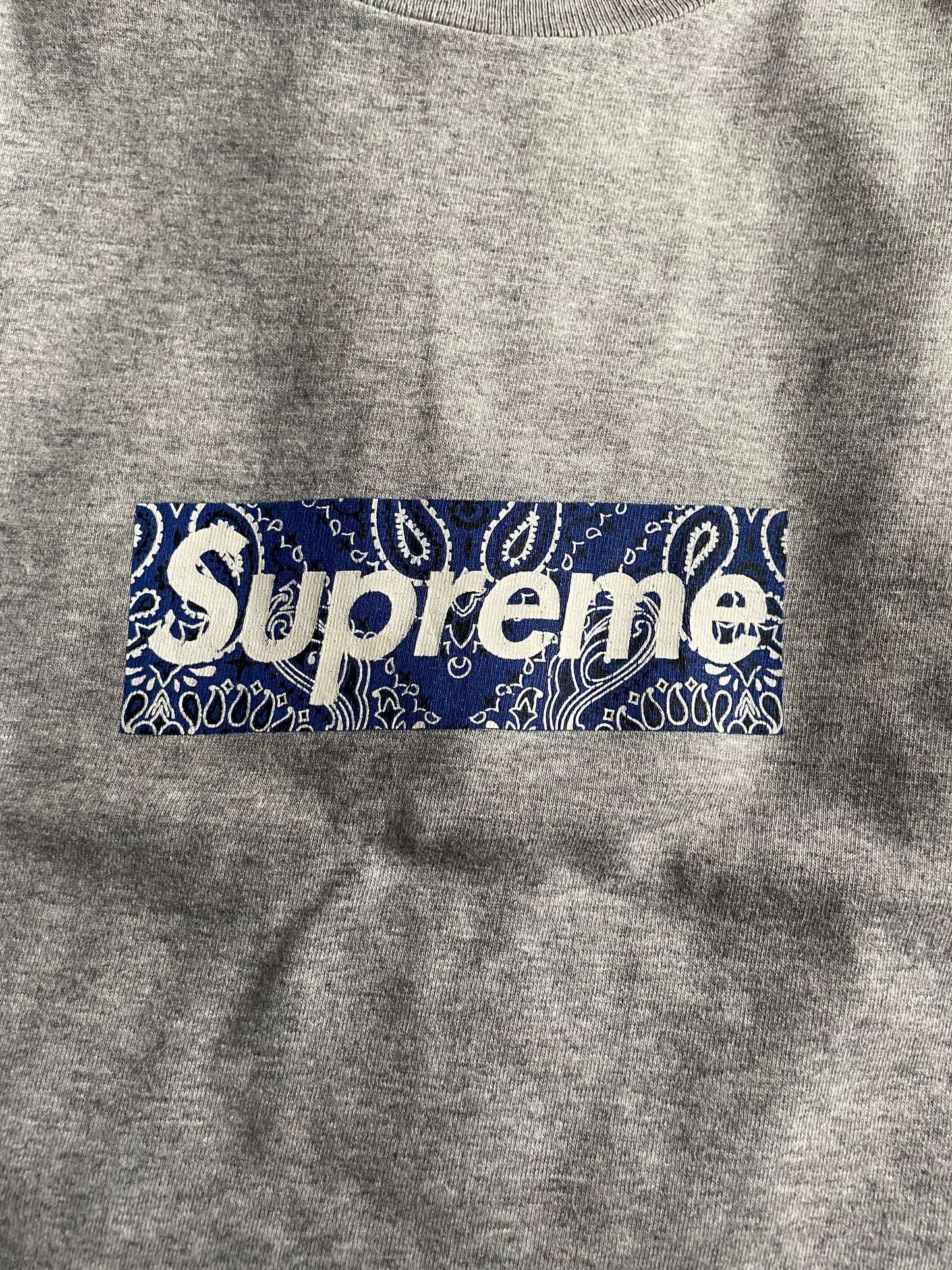 Supreme Blue Bandana Box Logo T-shirt