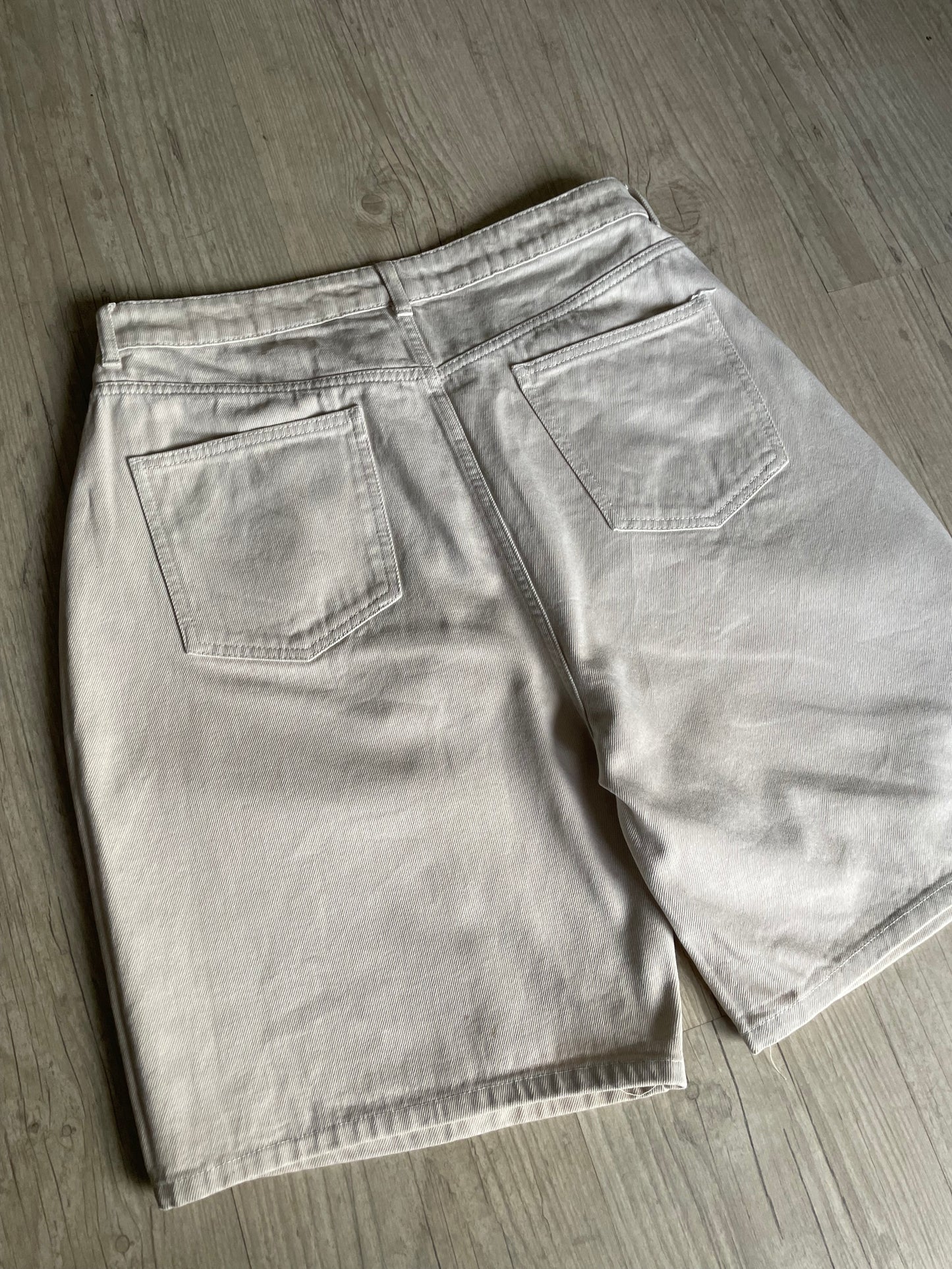Vintage Cream Baggy Jorts