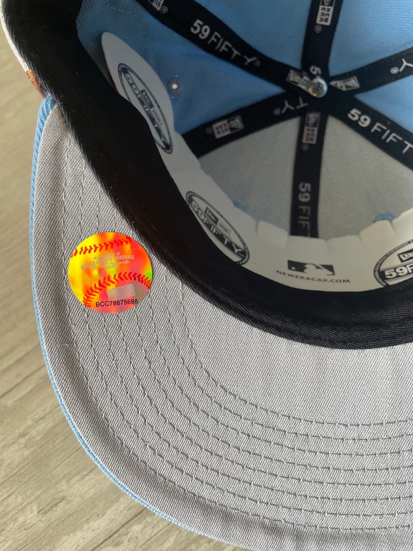 New Era x Jon Stan Cherub Fitted Cap Baby Blue