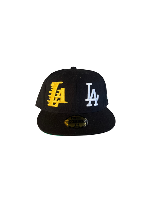 Los Angeles Dodgers x Los Angeles Lakers Fitted Cap