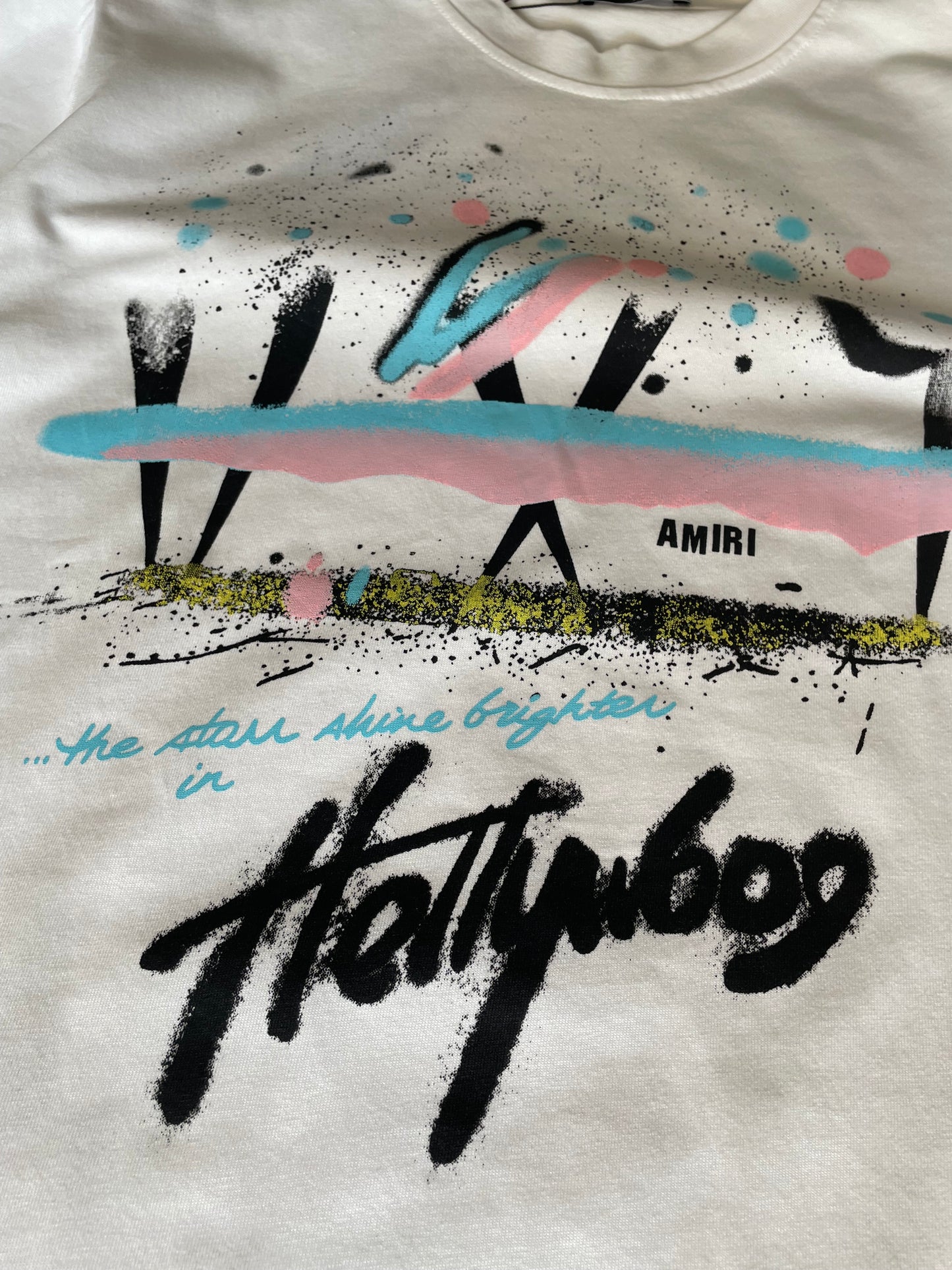 Amiri Hollywood Spray Print T-shirt
