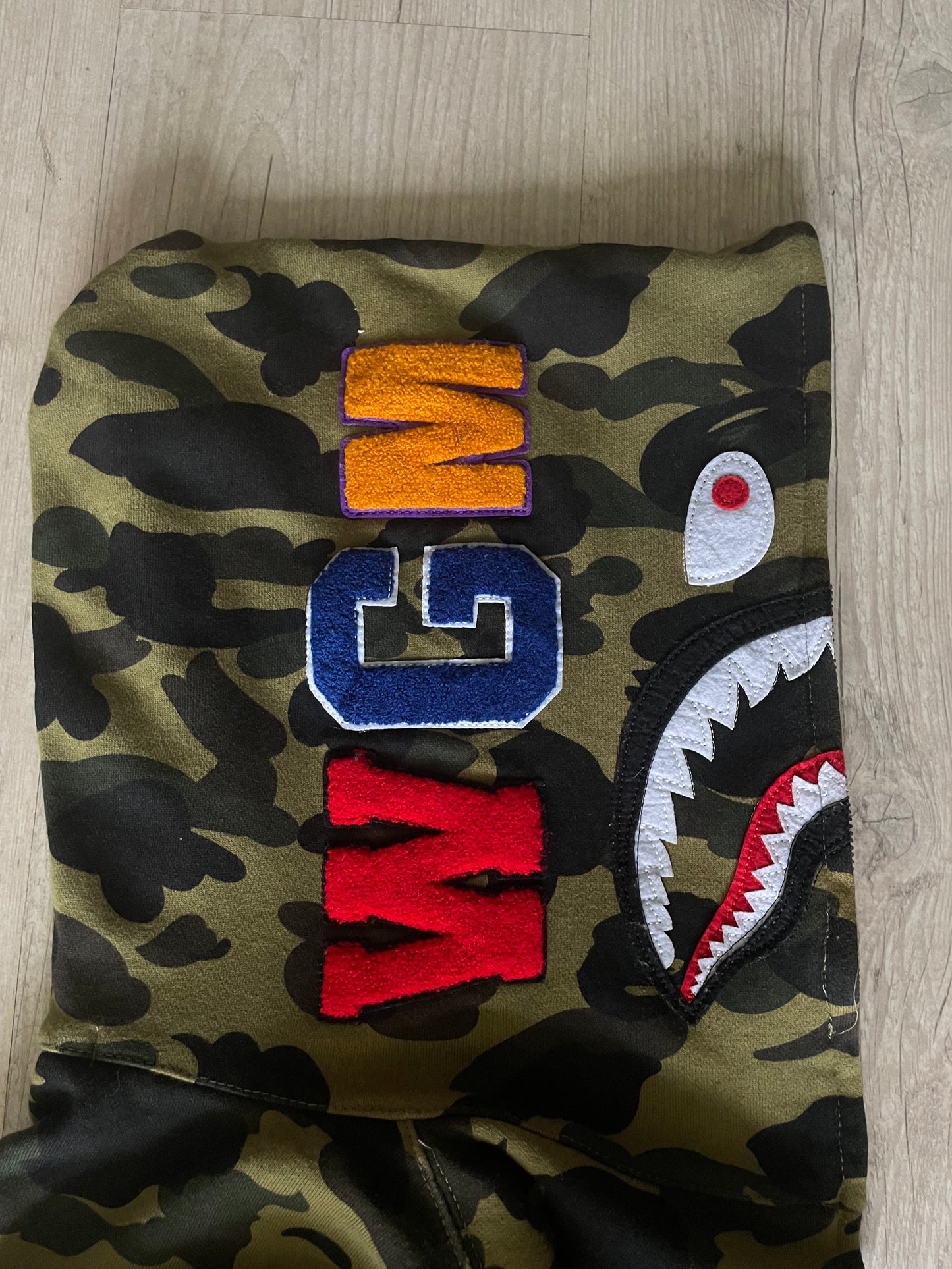 Bape 1st Camo Brown Full Zip Shark Hoodie