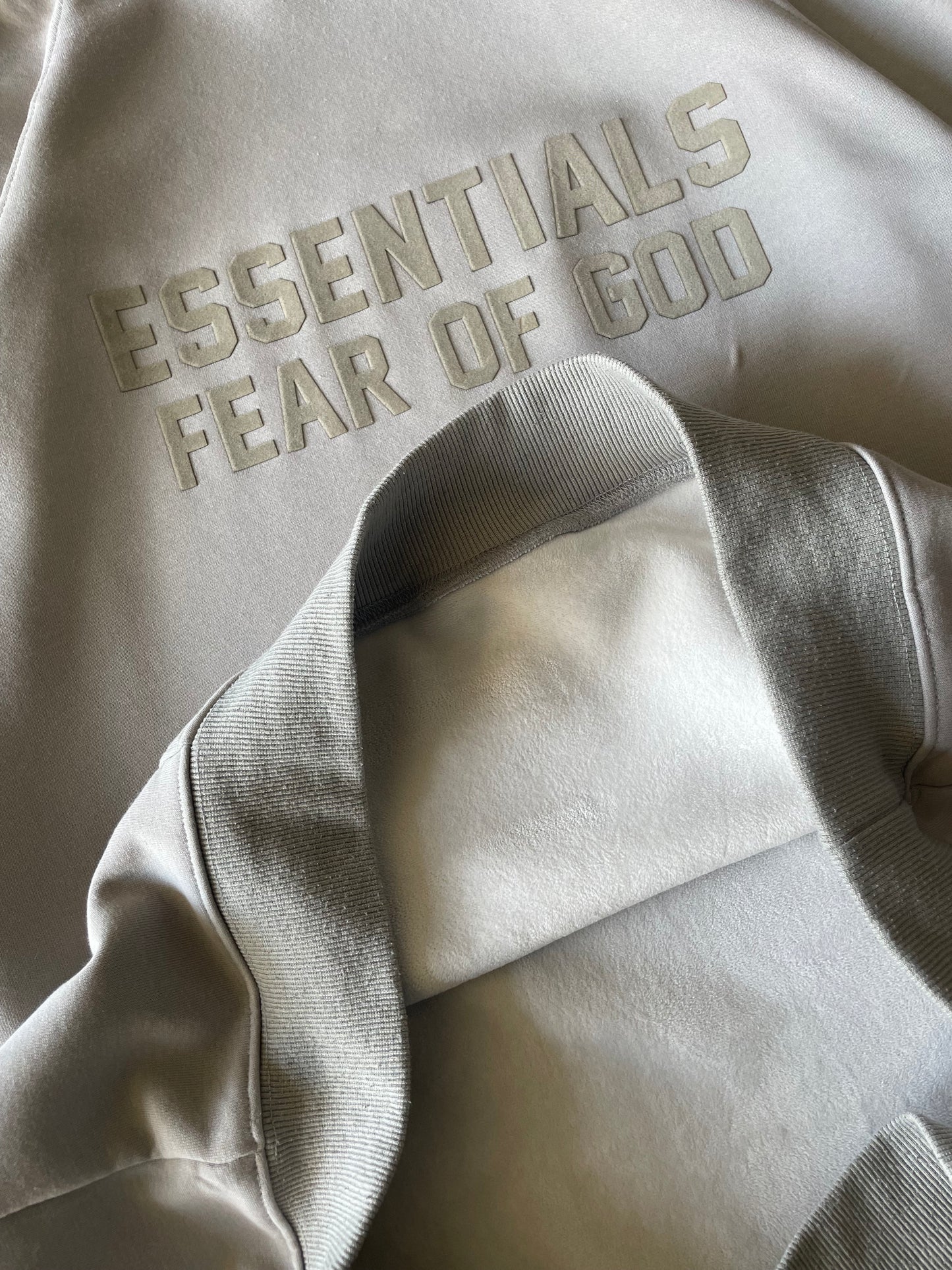 Fear Of God Essentials FW22 Beige Hoodie
