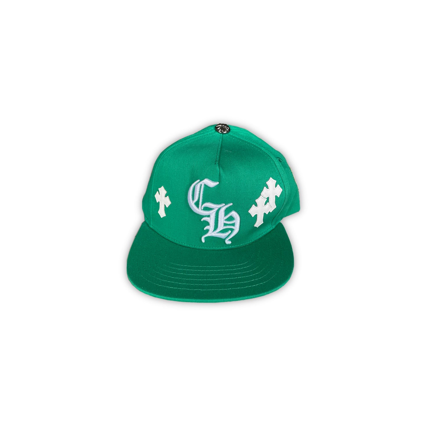 Chrome Hearts Green Crosses Cap