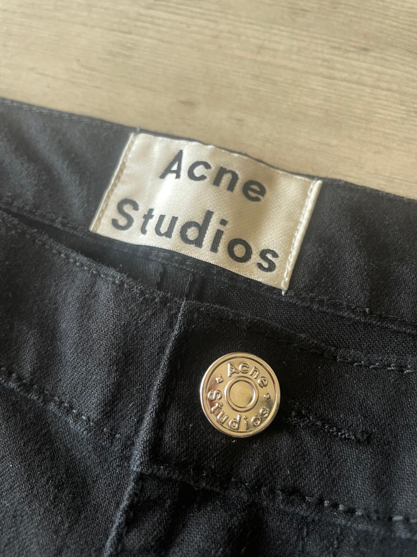 Acne Studios Stockholm Slim Black Jeans