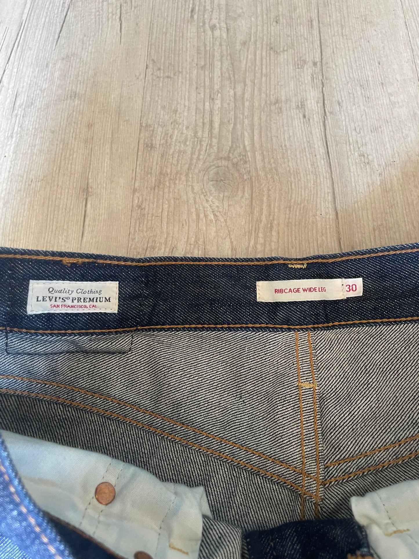 Levi’s Premium Ribcage Wide Leg