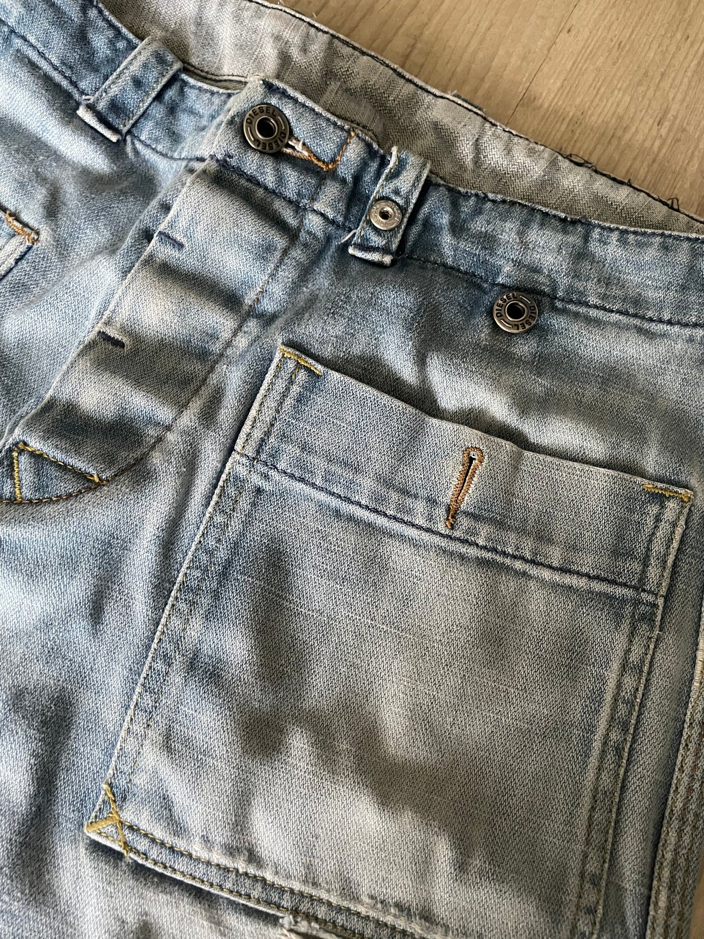 Diesel Vintage Denim Cargo Shorts