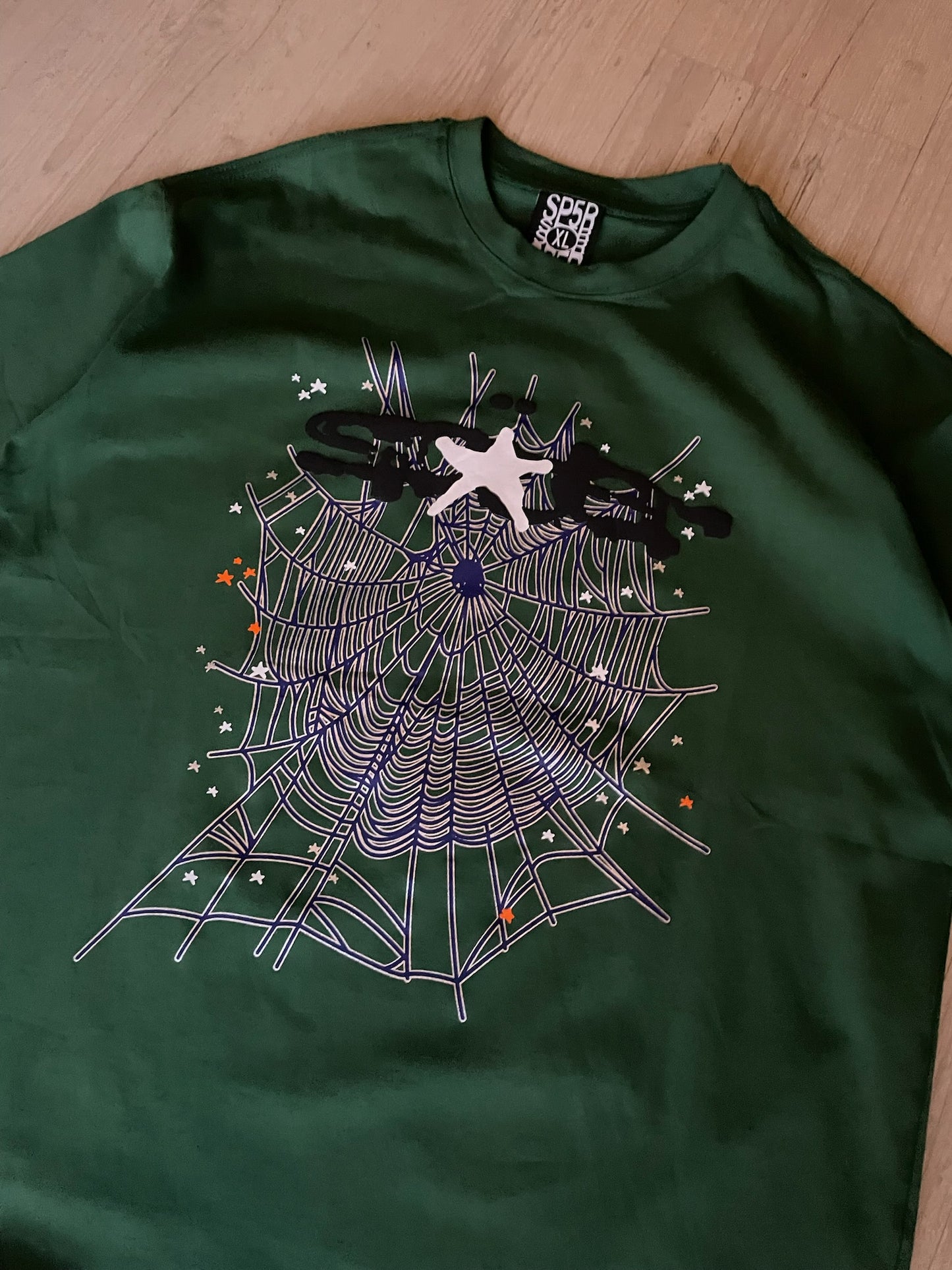 Sp5der Green Web T-shirt