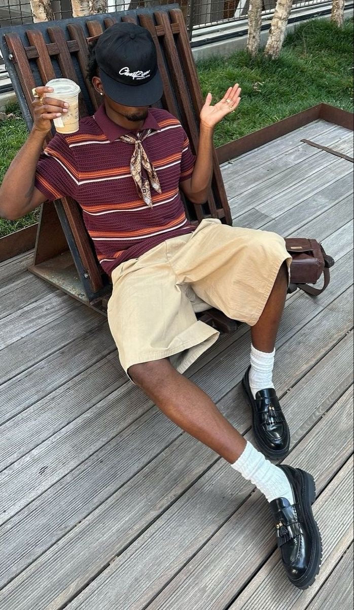 Vintage Cream Baggy Jorts