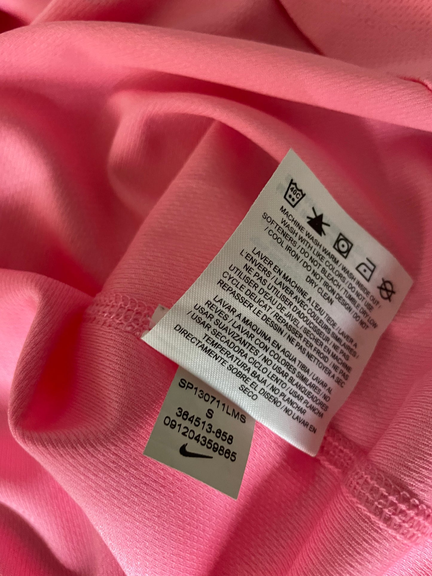 Nike Women’s Pink Gym T-shirt