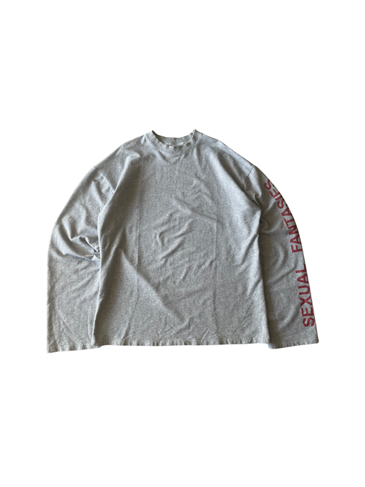 Vetements “Sexual Fantasies” Grey L/S Crewneck T-shirt