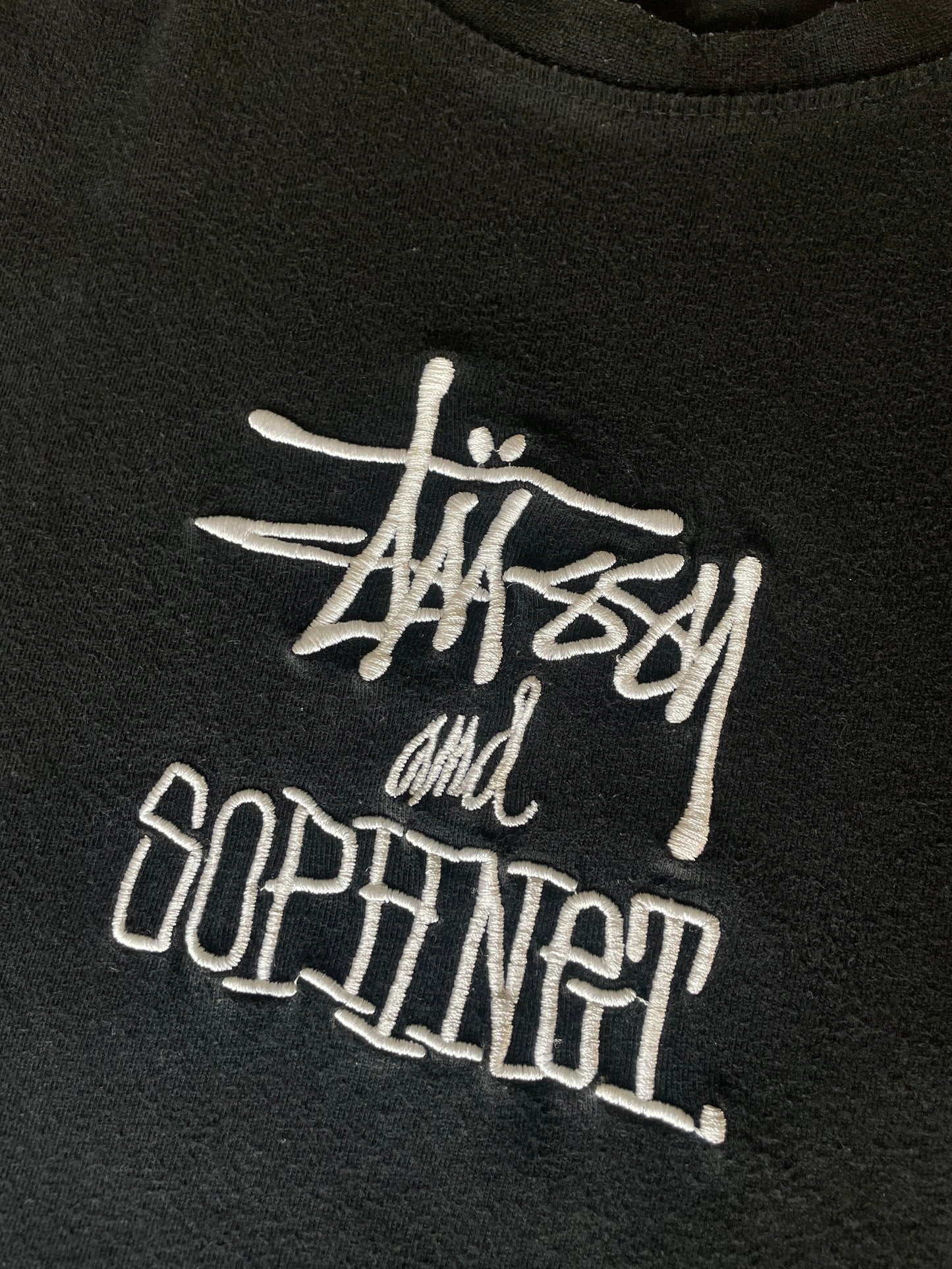 Stüssy and Sophnet Embroidered Logo T-shirt