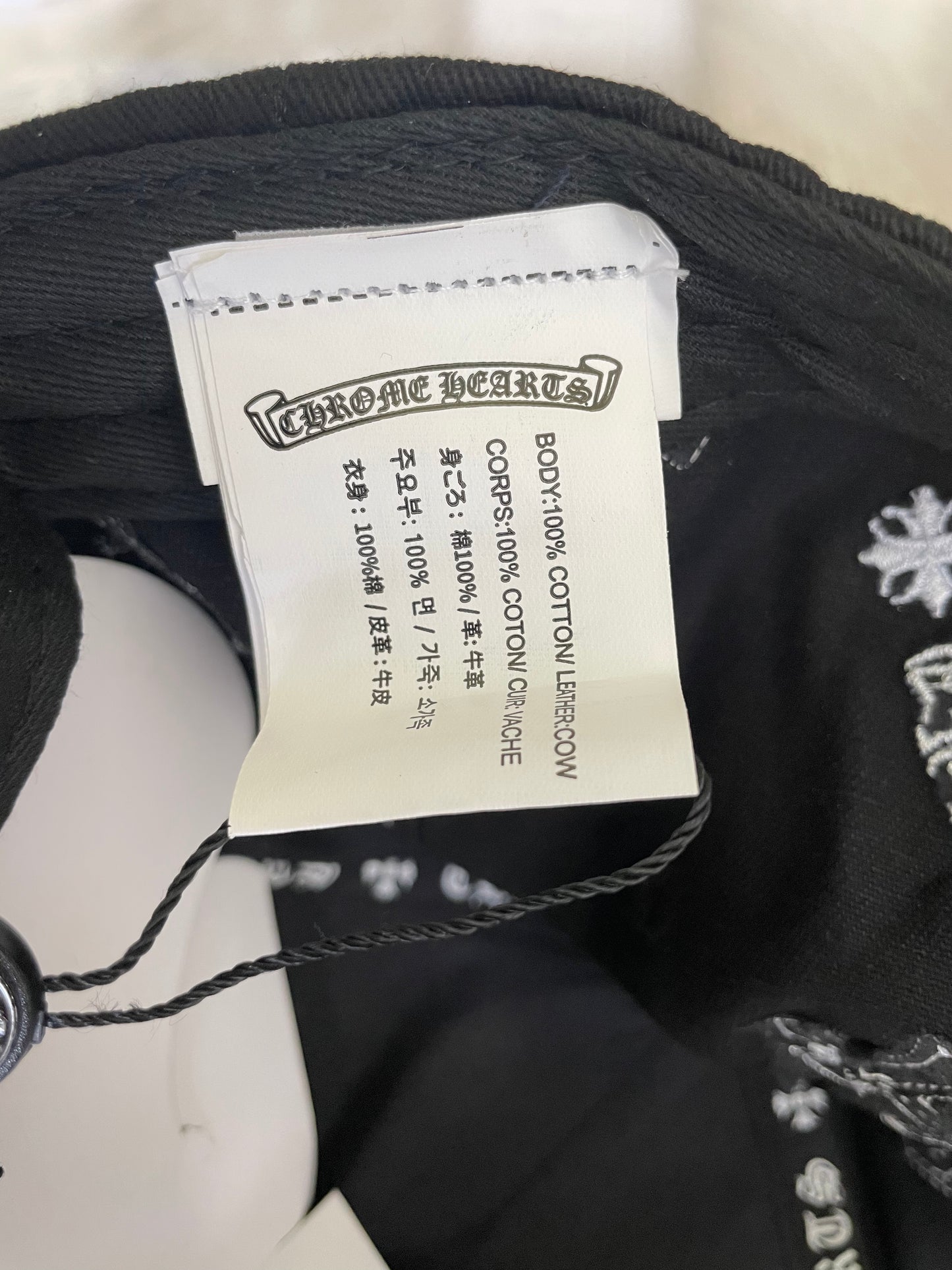 Chrome Hearts Black Crosses Cap