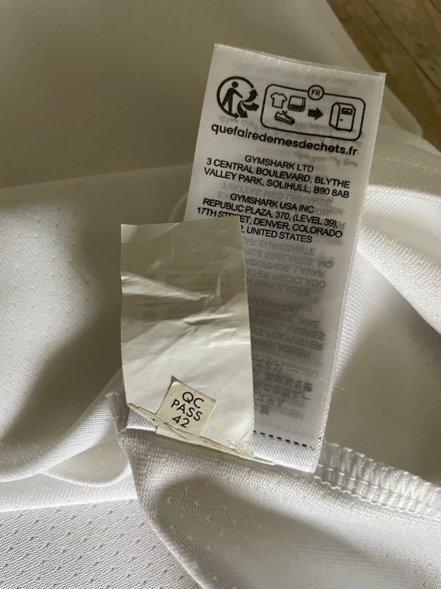 Gymshark Arrival White T-shirt