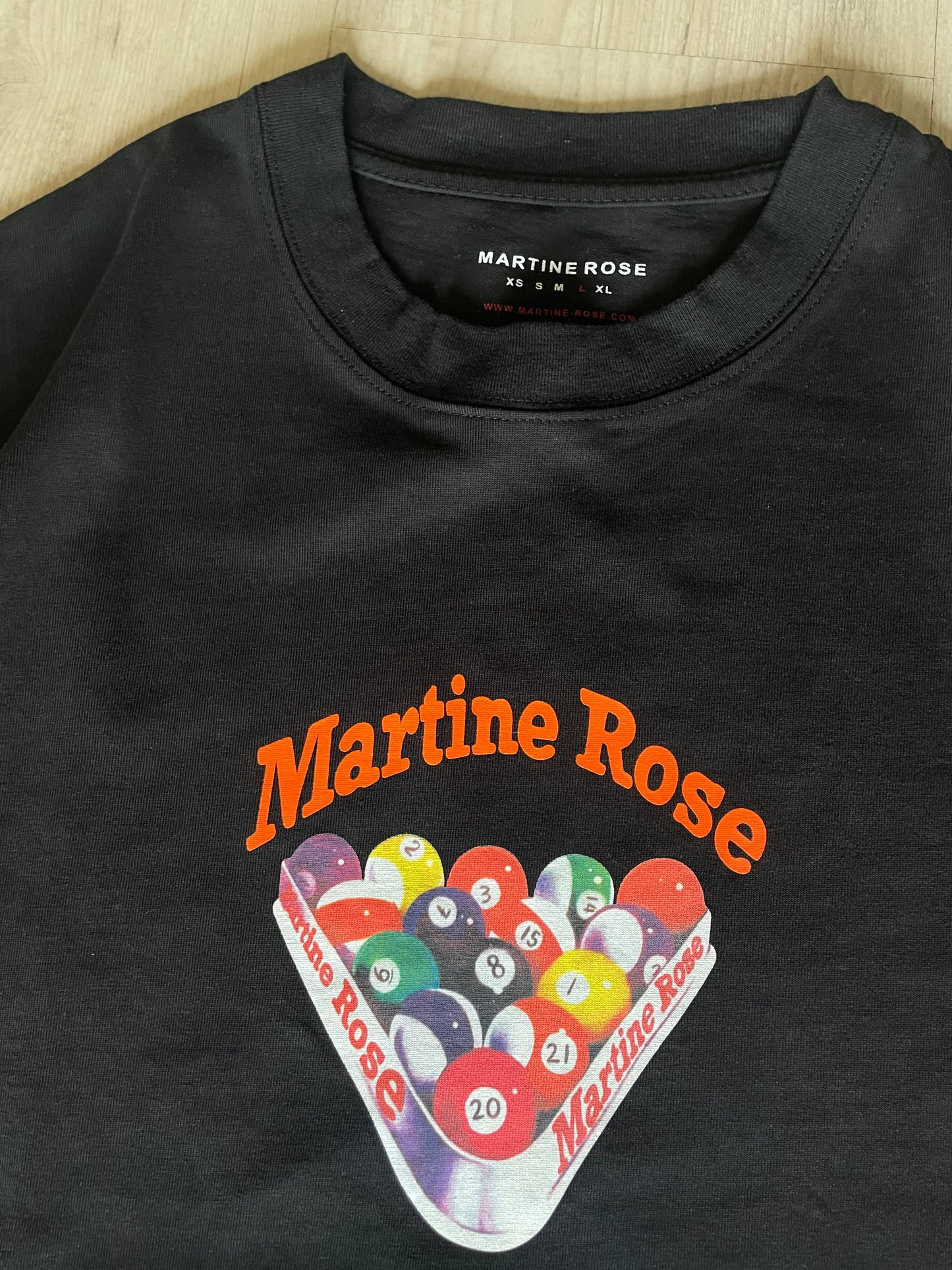 Martine Rose Billiards Black T-shirt