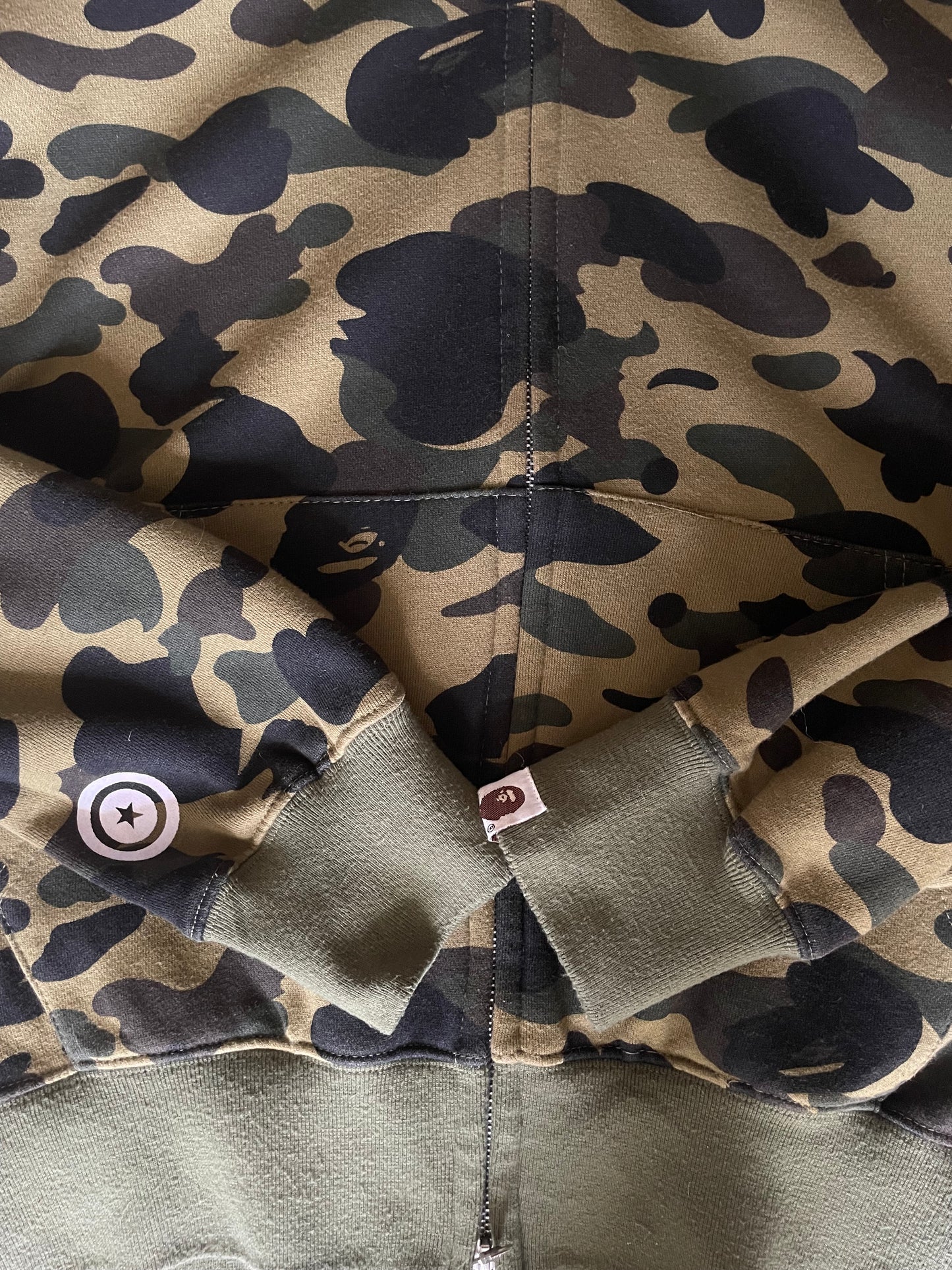 Bape 1st Camo Brown Full Zip Shark Hoodie