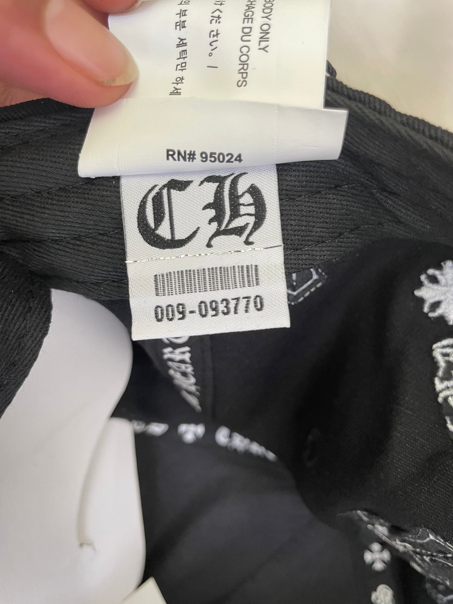 Chrome Hearts Black Crosses Cap