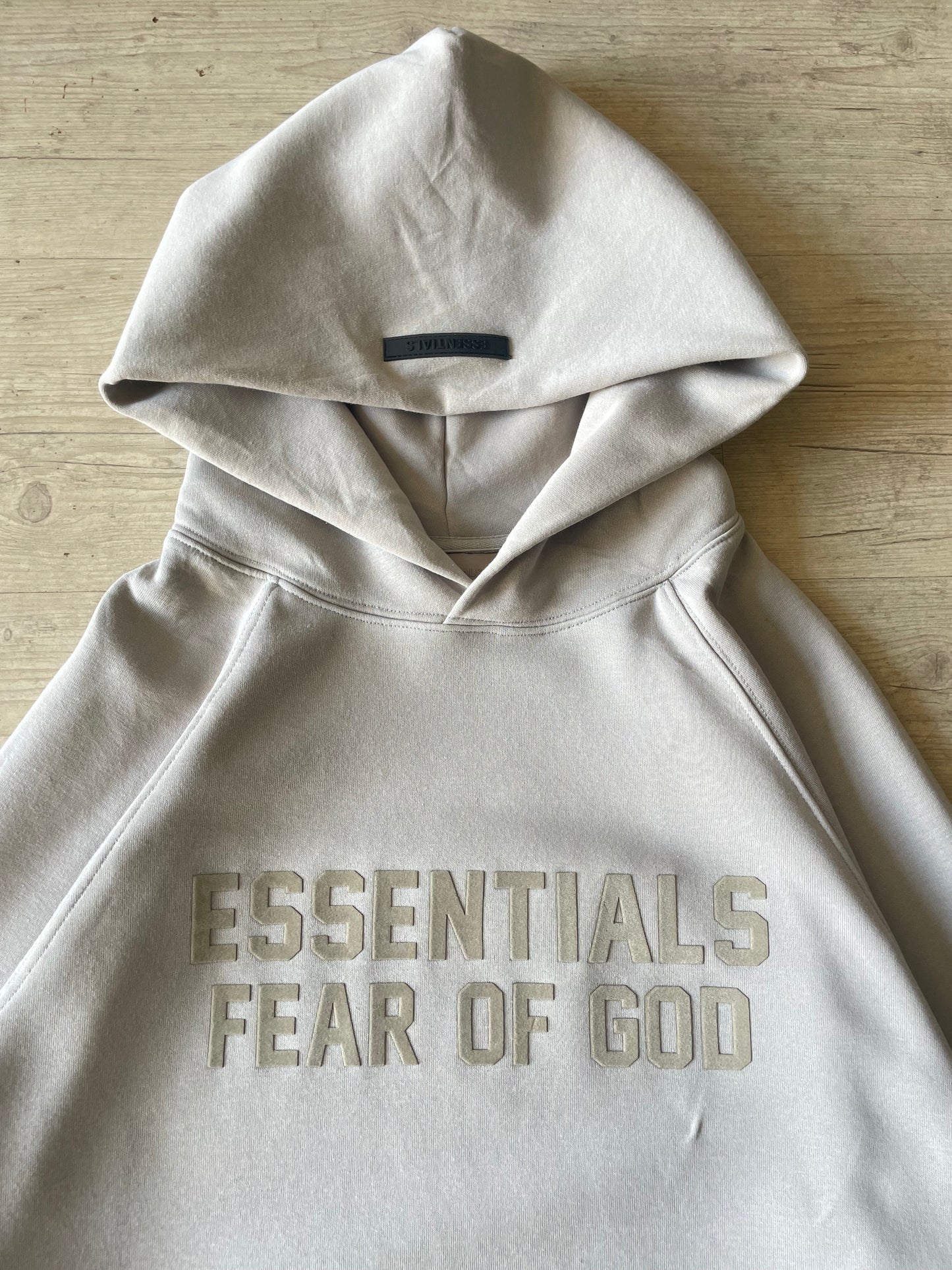 Fear Of God Essentials FW22 Beige Hoodie