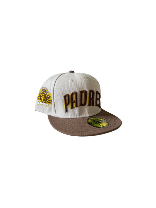 San Diego Padres Fitted Cap Cream