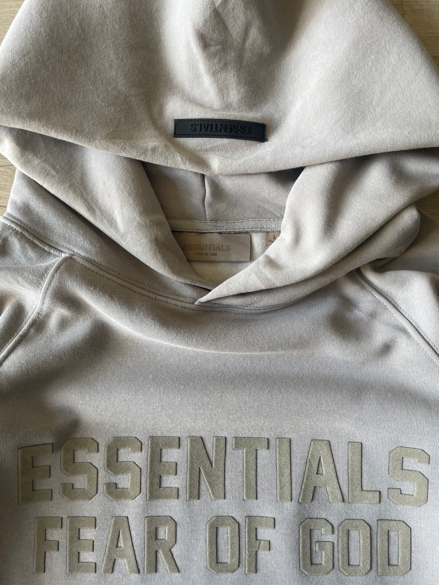 Fear Of God Essentials FW22 Beige Hoodie