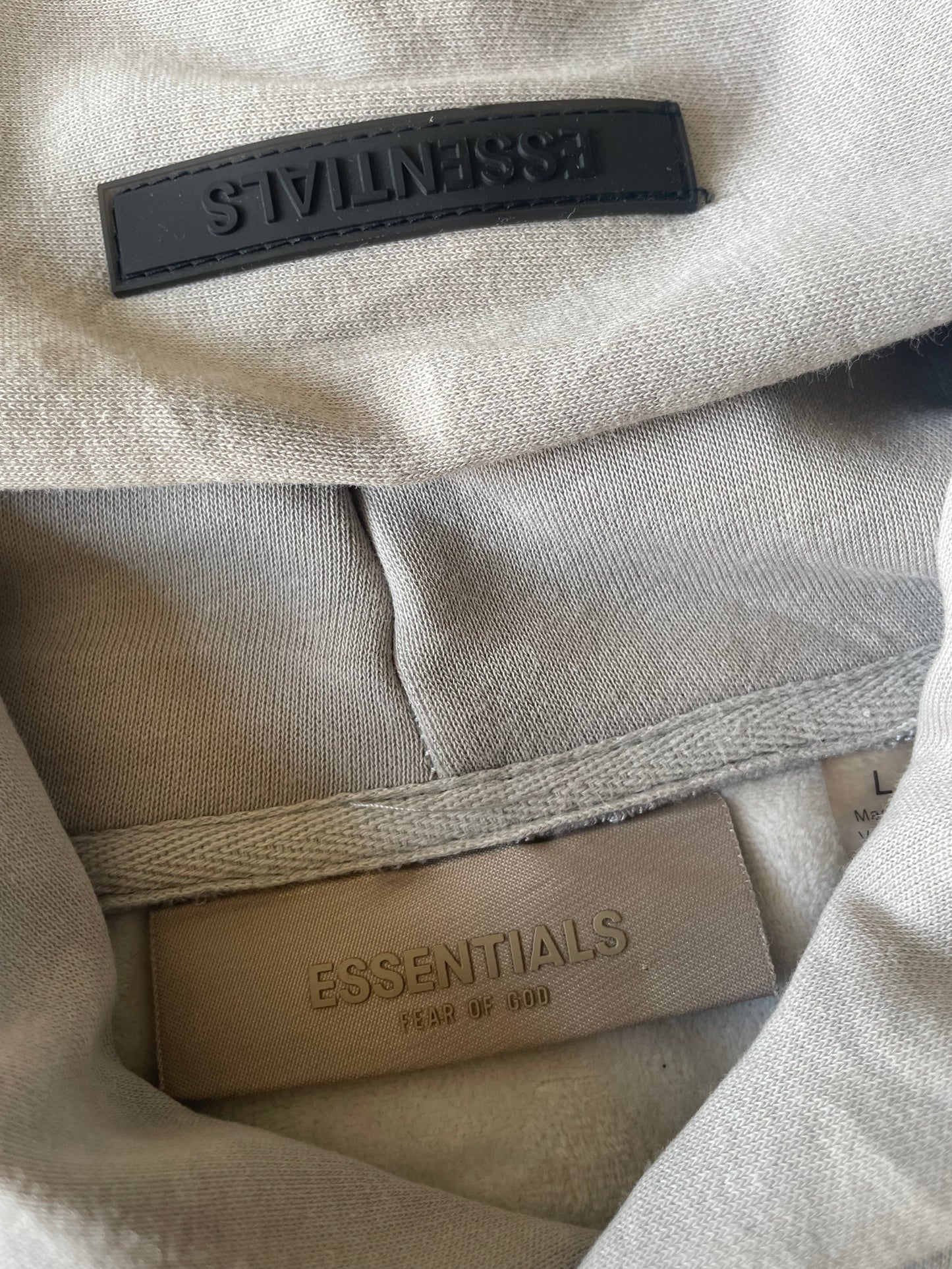 Fear Of God Essentials FW22 Beige Hoodie