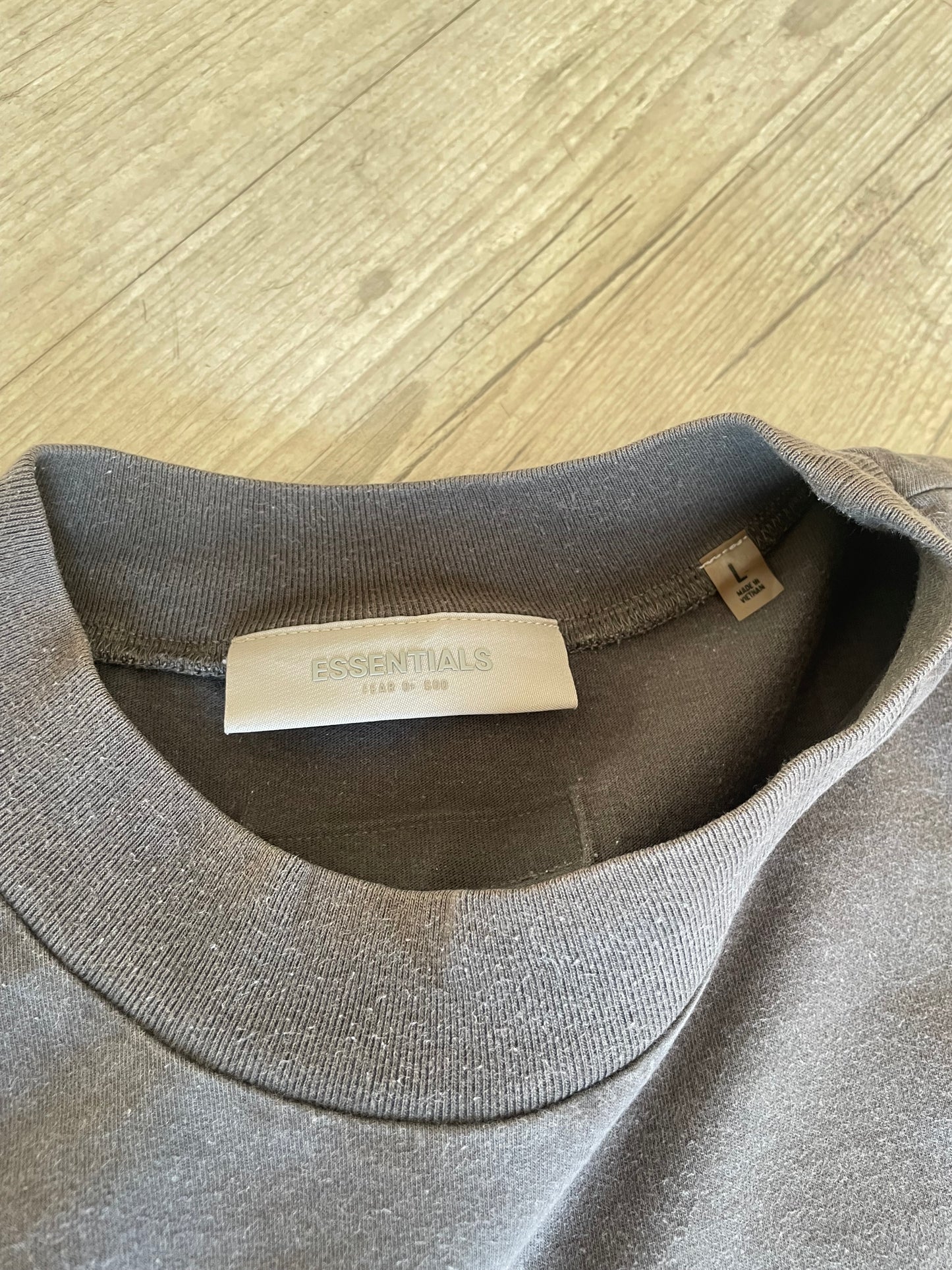 Fear Of God Essentials Off Black FW22 T-shirt