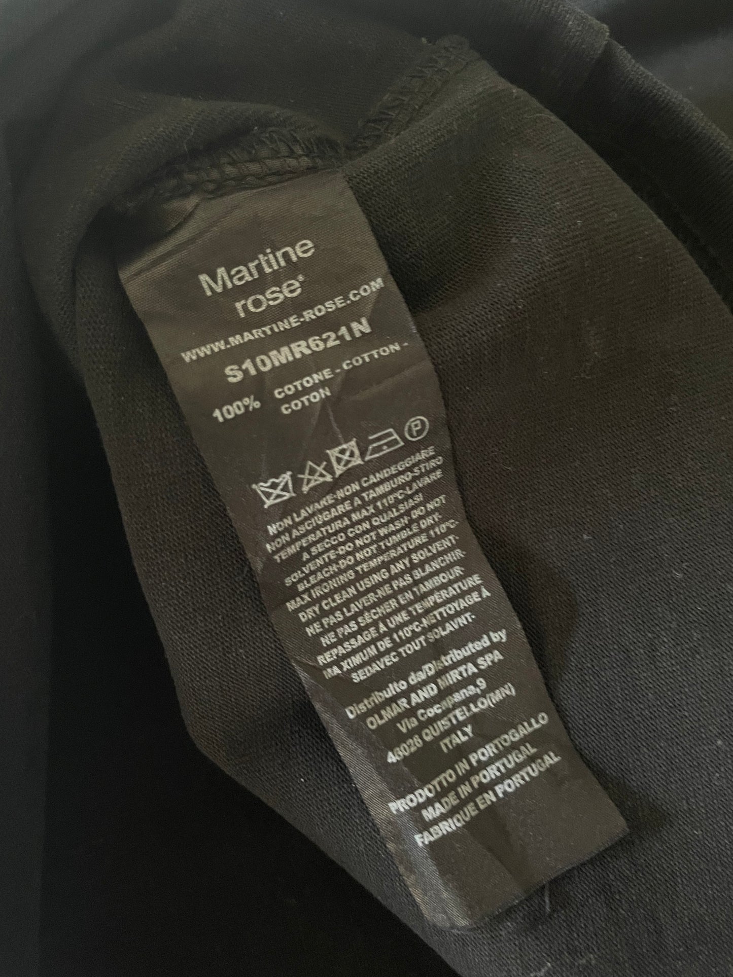 Martine Rose Billiards Black T-shirt