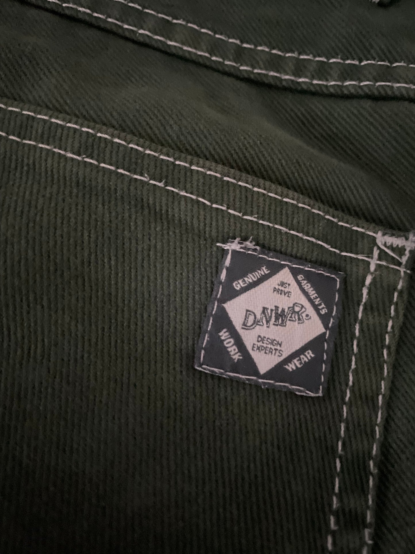 Zara Denim Double Knee Green Jeans