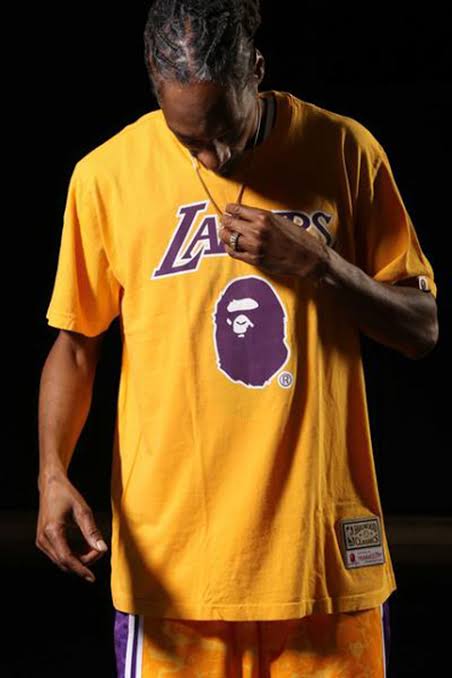 Bape x Mitchell & Ness Lakers T-shirt