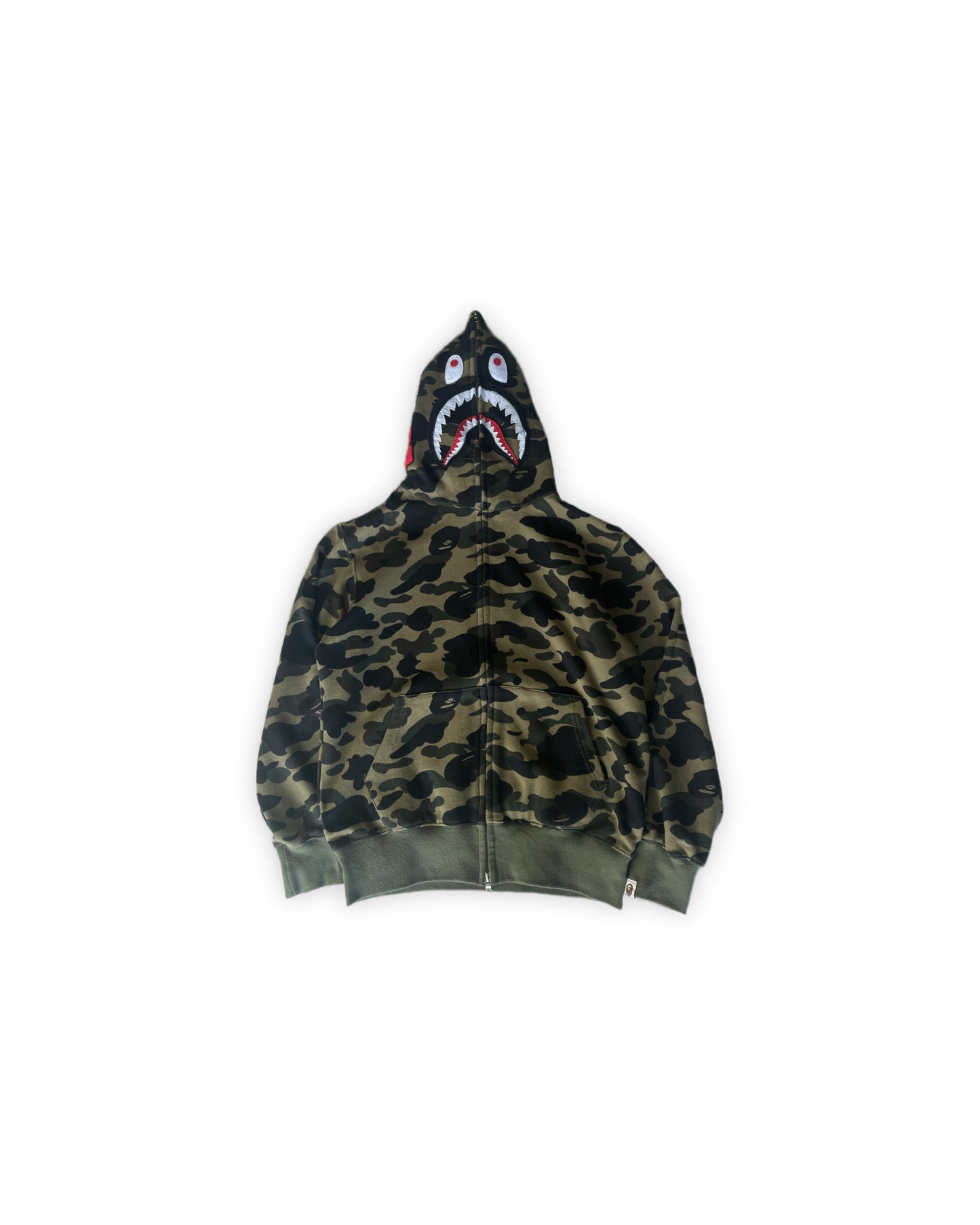 Bape 1st Camo Brown Full Zip Shark Hoodie