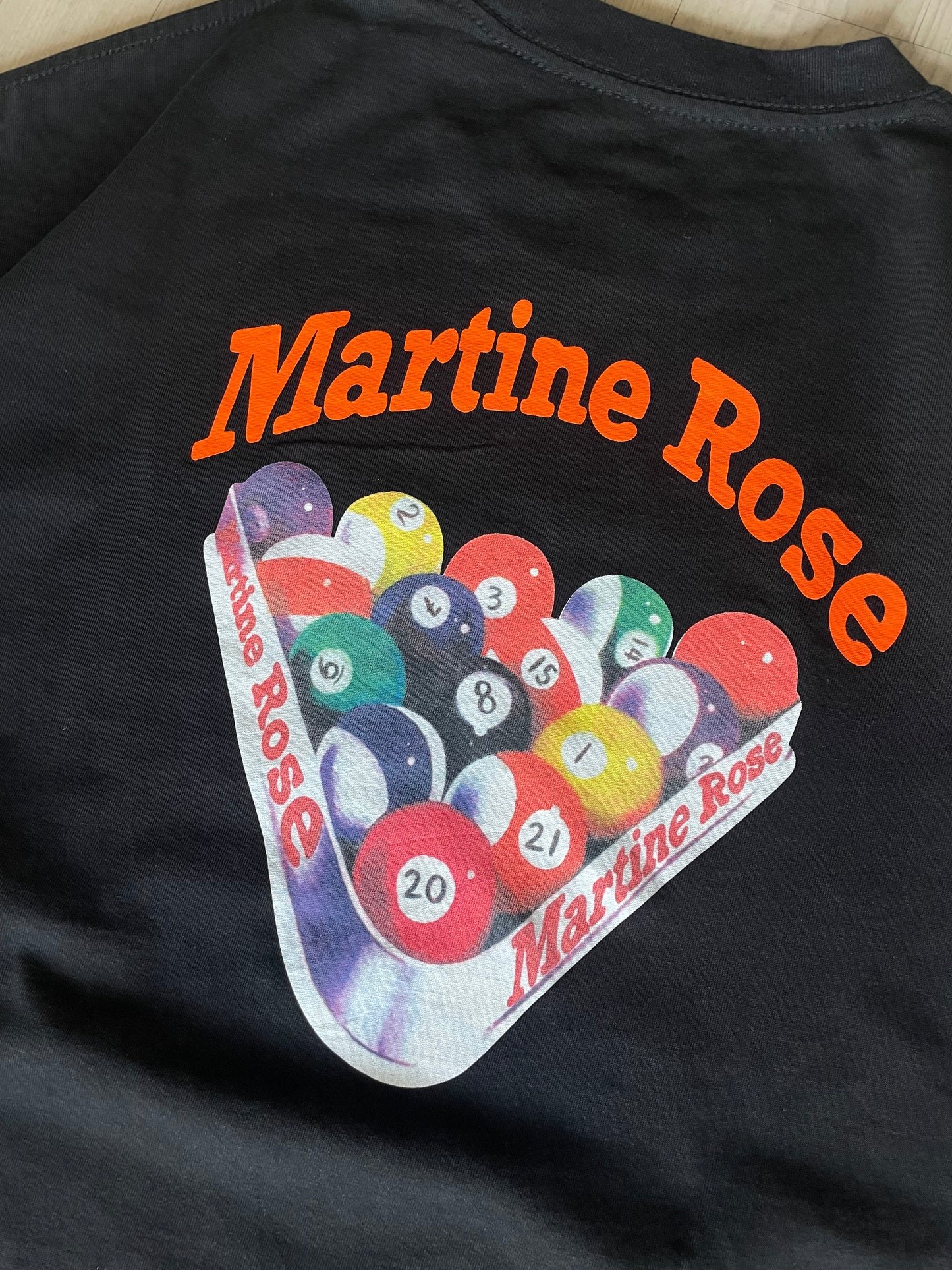 Martine Rose Billiards Black T-shirt