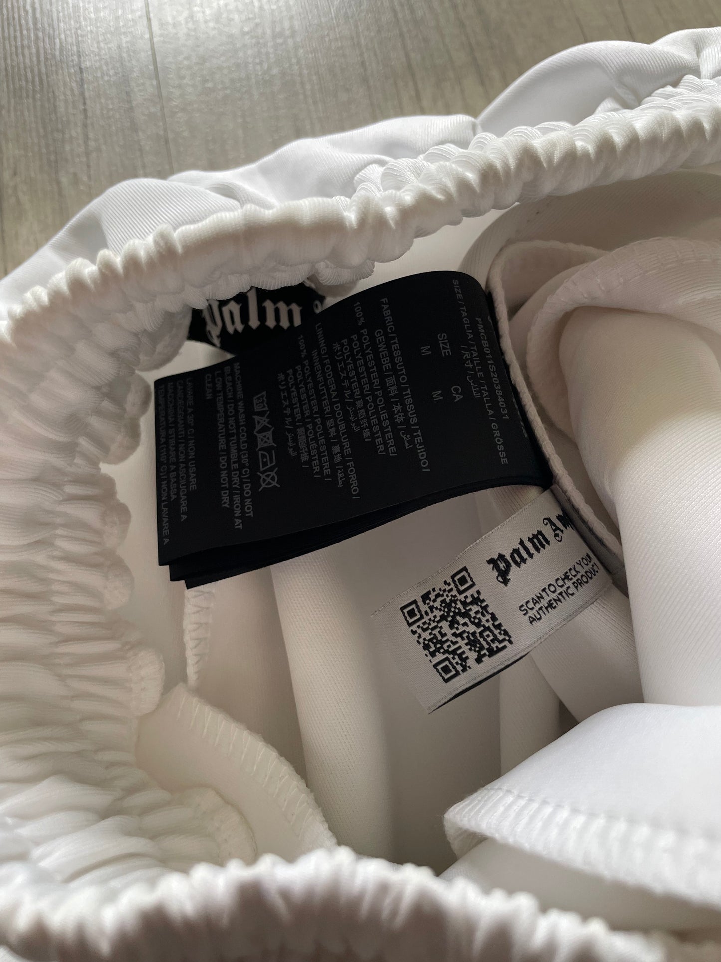 Palm Angels White Trackshorts