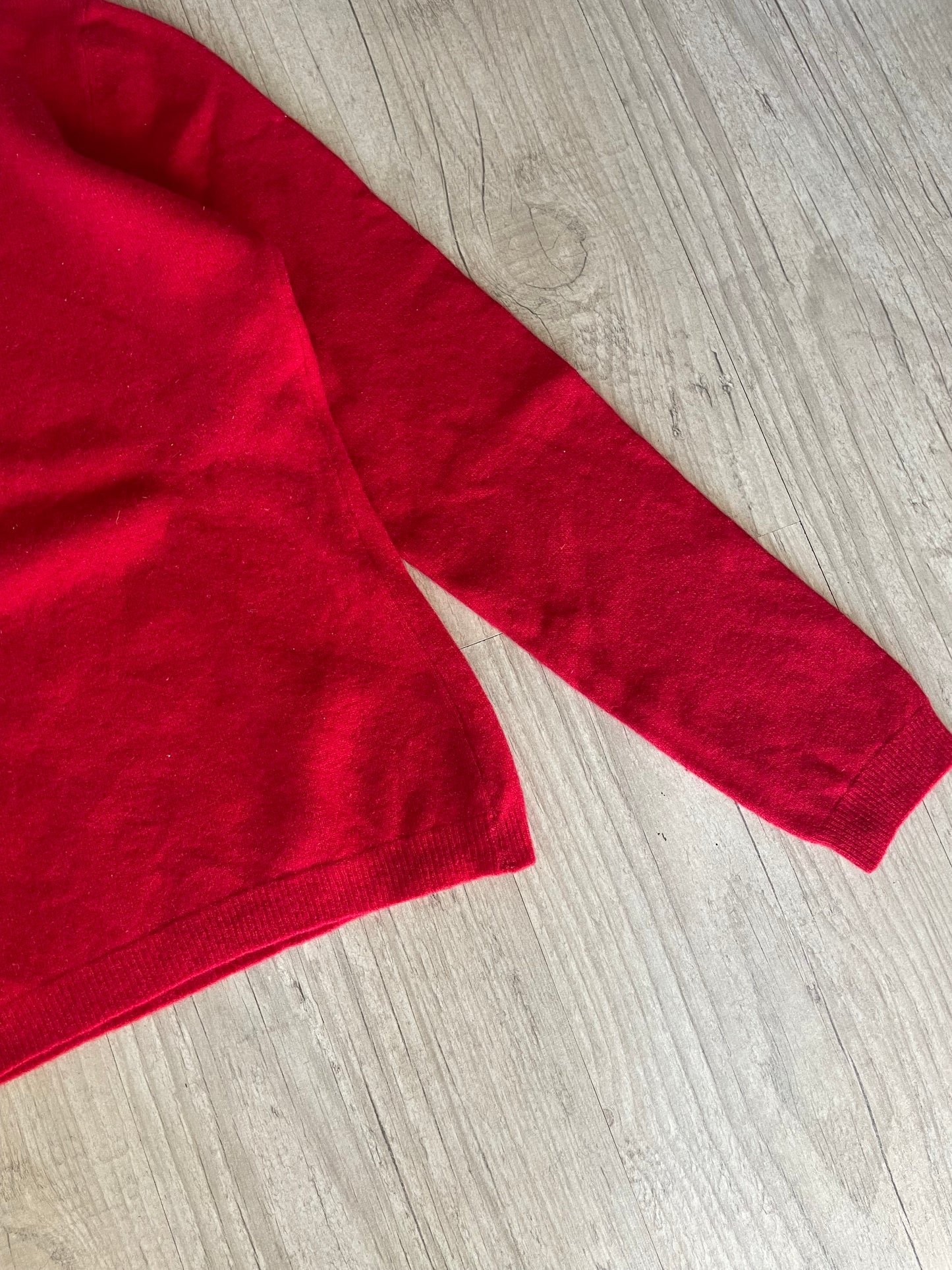 Benetton Red Knit Sweater