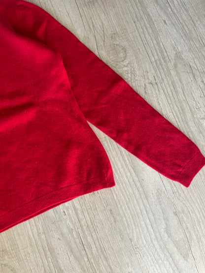 Benetton Red Knit Sweater
