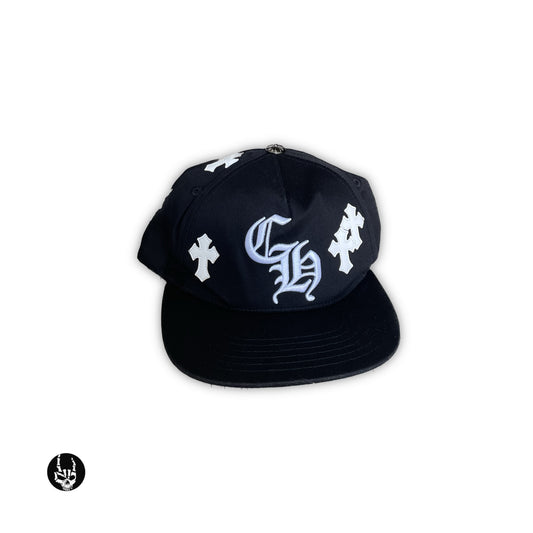 Chrome Hearts Black Crosses Cap