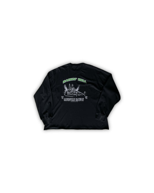 Raisin Hell Vintage Long Sleeve Cropped T-shirt
