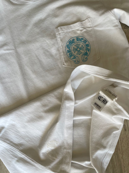 Chrome Hearts Baby Blue Triple Cross T-shirt
