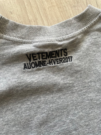 Vetements “Sexual Fantasies” Grey L/S Crewneck T-shirt