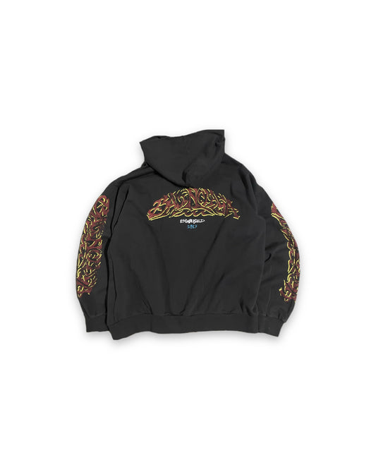 Balenciaga 2024 Show Flame Zip Up Hoodie