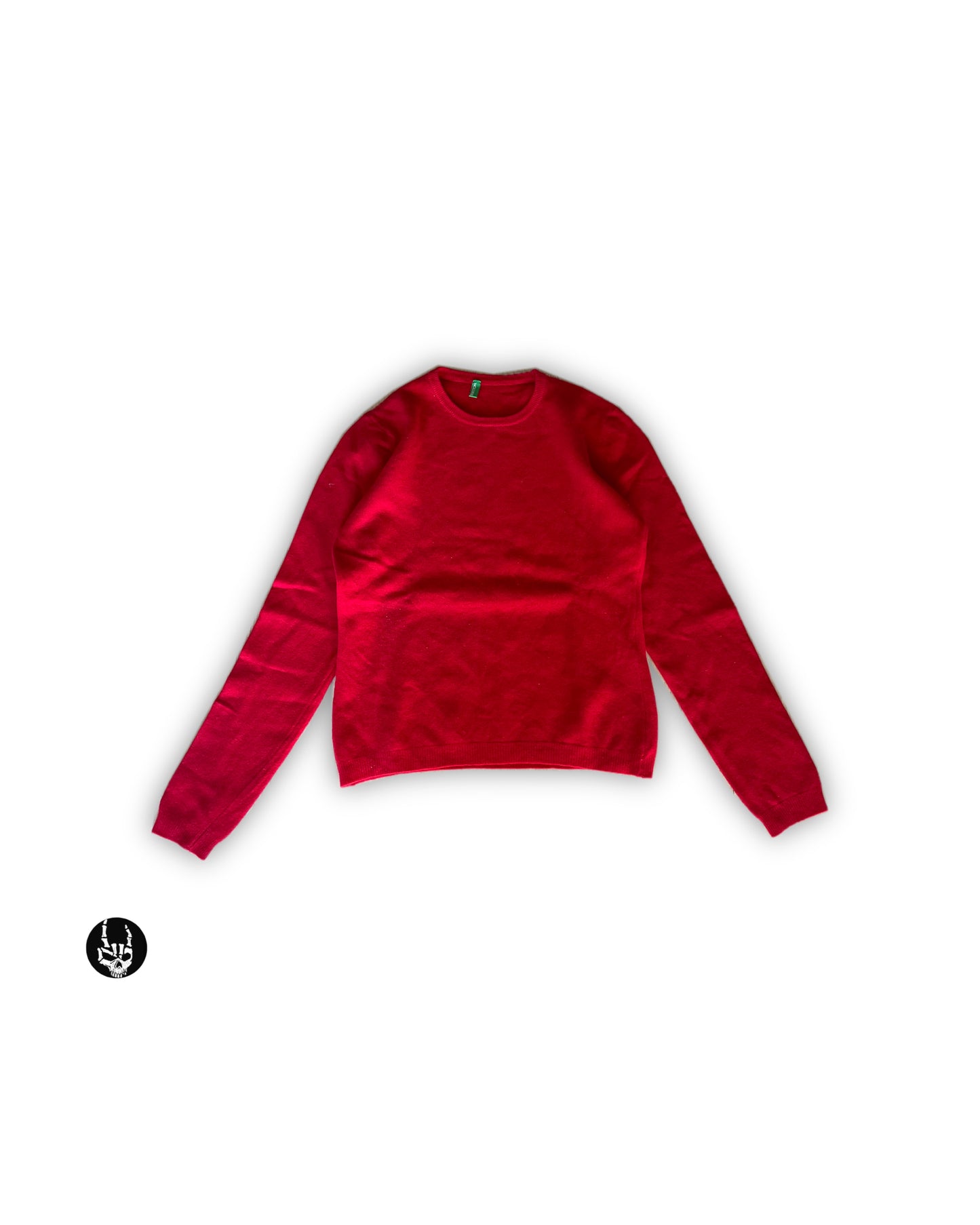 Benetton Red Knit Sweater