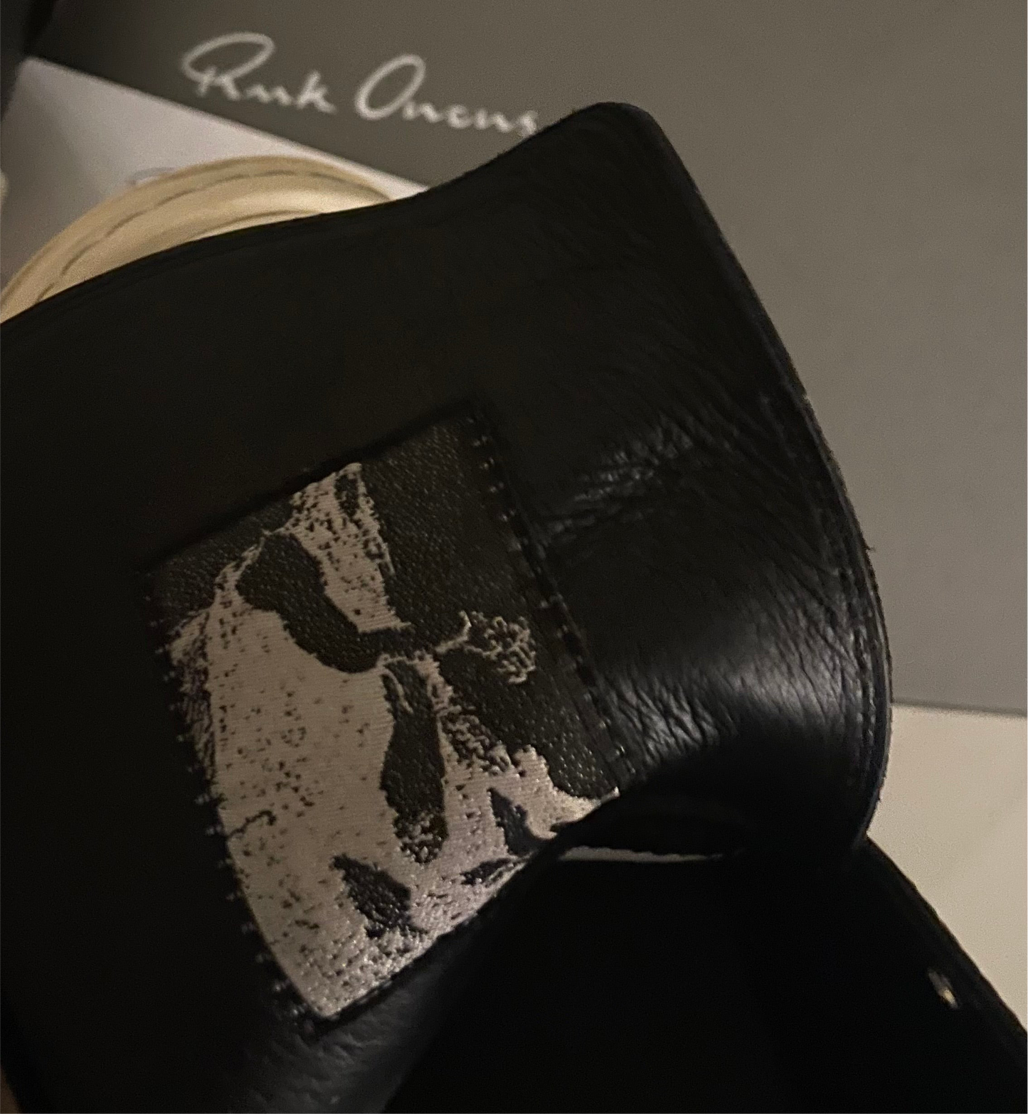 Rick Owens Ramone Low Black Leather