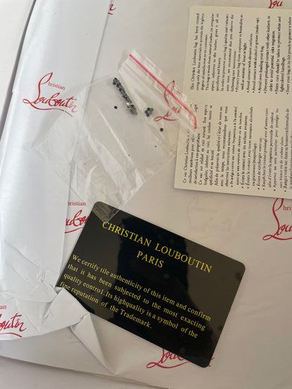 Christian Louboutin Black Crystal Low Top