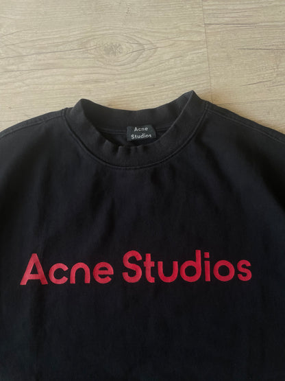 Acne Studios Red Spellout Logo T-shirt