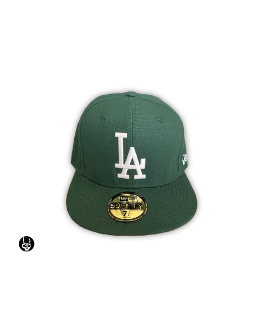 Los Angeles Dodgers Green Fitted Cap
