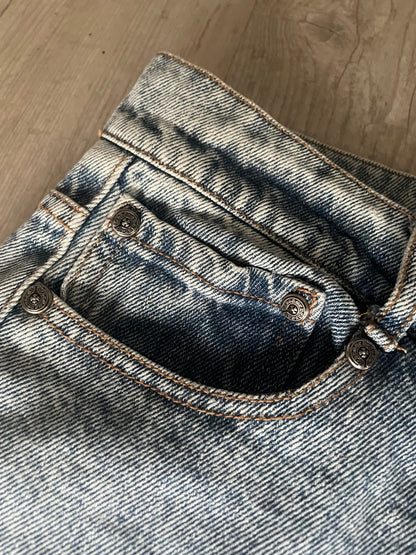 Chrome Hearts Cross Patch Blue Jeans