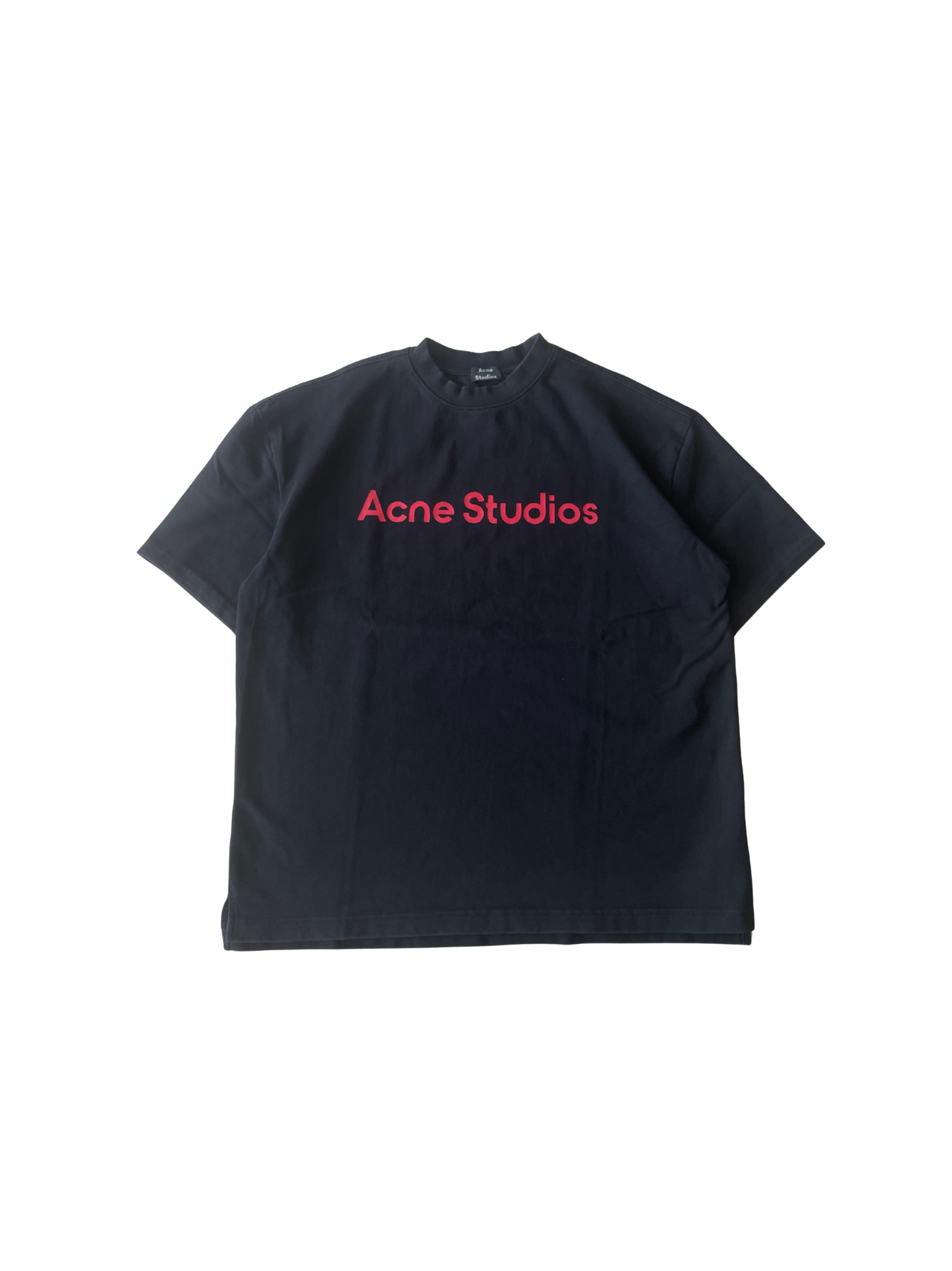 Acne Studios Red Spellout Logo T-shirt