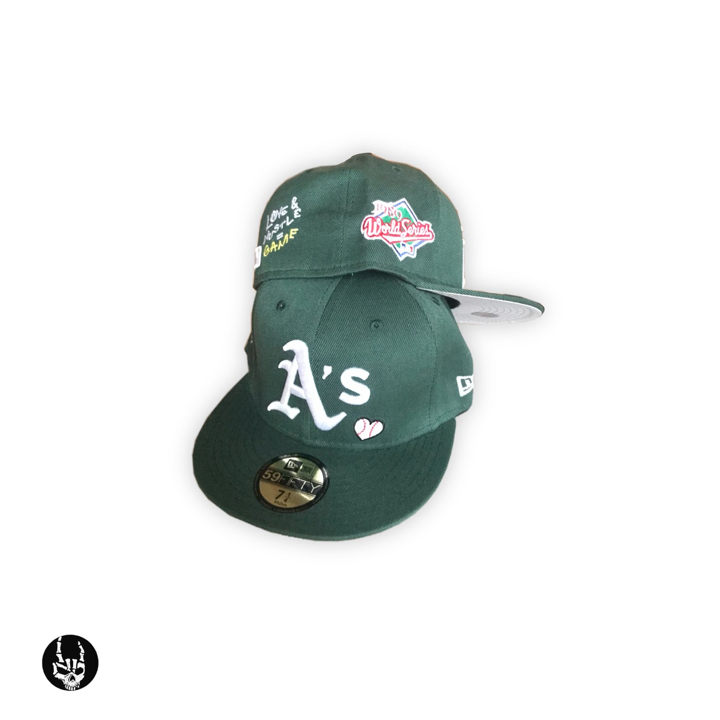 Oakland Athletic’s Team Love Fitted Cap